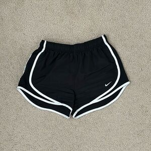 Black and white Nike Tempo Running Shorts, size small